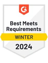 Best meets requirements Winter 2024 Sectigo listed as best meets requirements in 2024 G2 Winter report