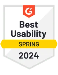 Best usability Sectigo CLM listed as best usability in 2024 G2 Spring report