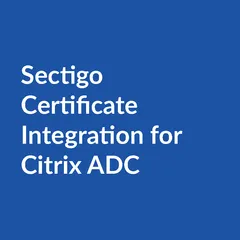 Sectigo certificate integration citrix adc Sectigo Certificate Integration for Citrix ADC