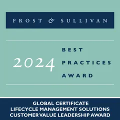Frost and sullivan Sectigo award lifecycle management Frost and Sullivan recognizes us for outstanding CLM innovation in the face of disruptive technology shifts.
