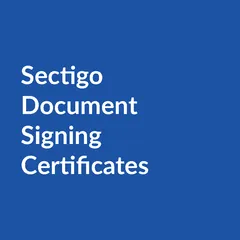 Sectigo document signing certificates Sectigo Document Signing Certificates