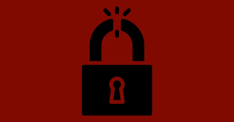 Black U Nlock Red Background