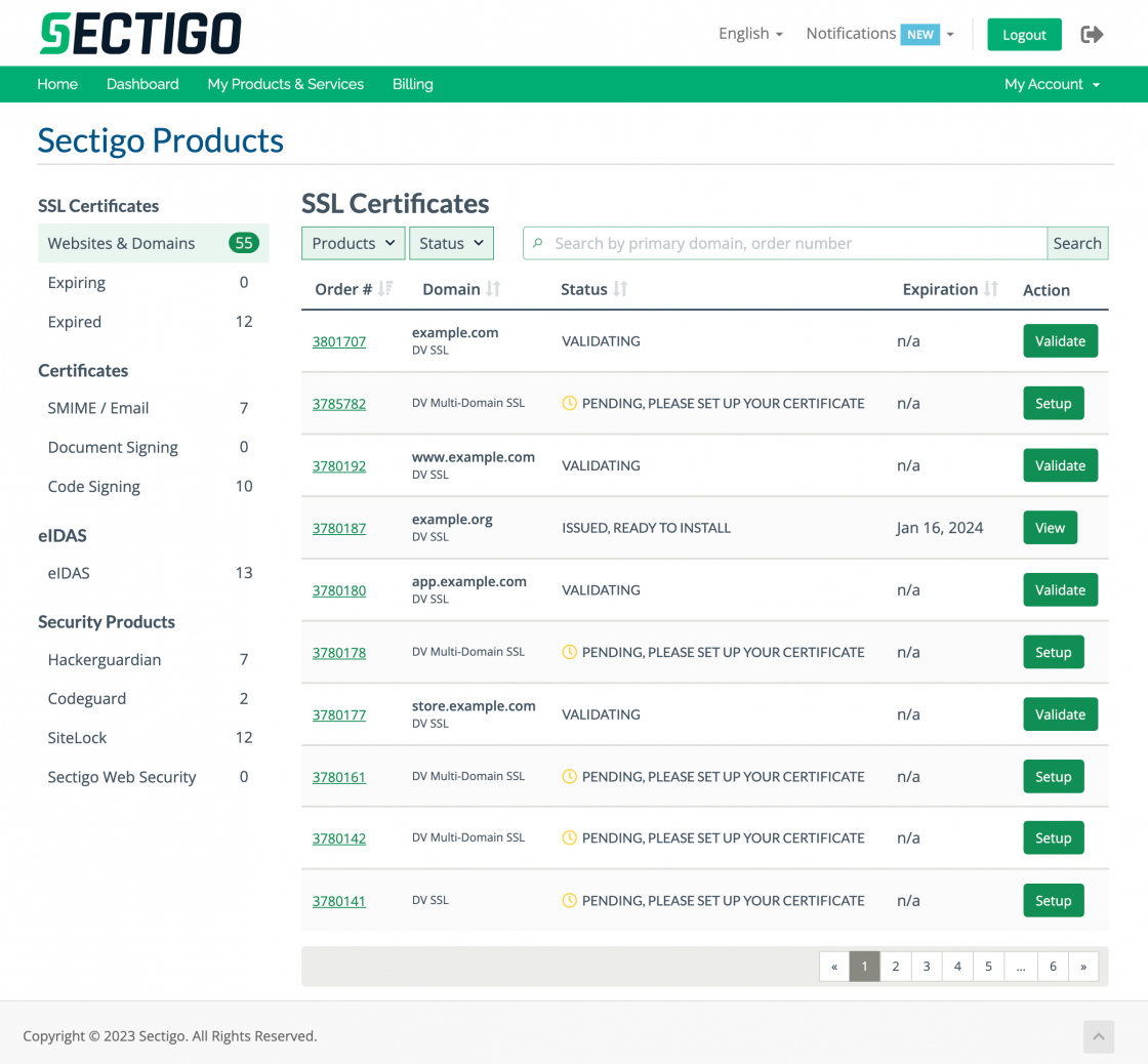 DV SSL - Domain Validation Certificates | Sectigo® Official